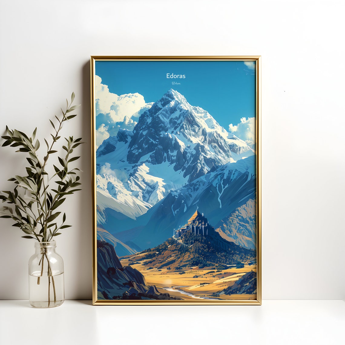 The Lord Of The Rings, Edoras Capital Rohan Art Print - Image 3