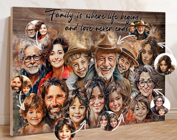 Custom Memorial Photo Tribute, Personalized Poster