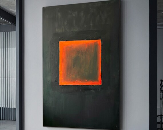 Mark Rothko Orange Abstract Art Print