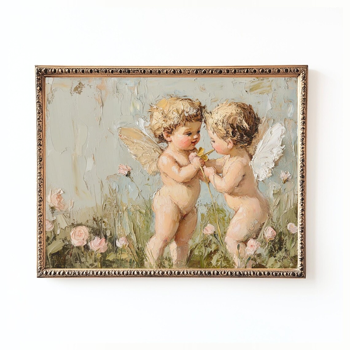 Cherub Cupid Print, French Impressionist Art