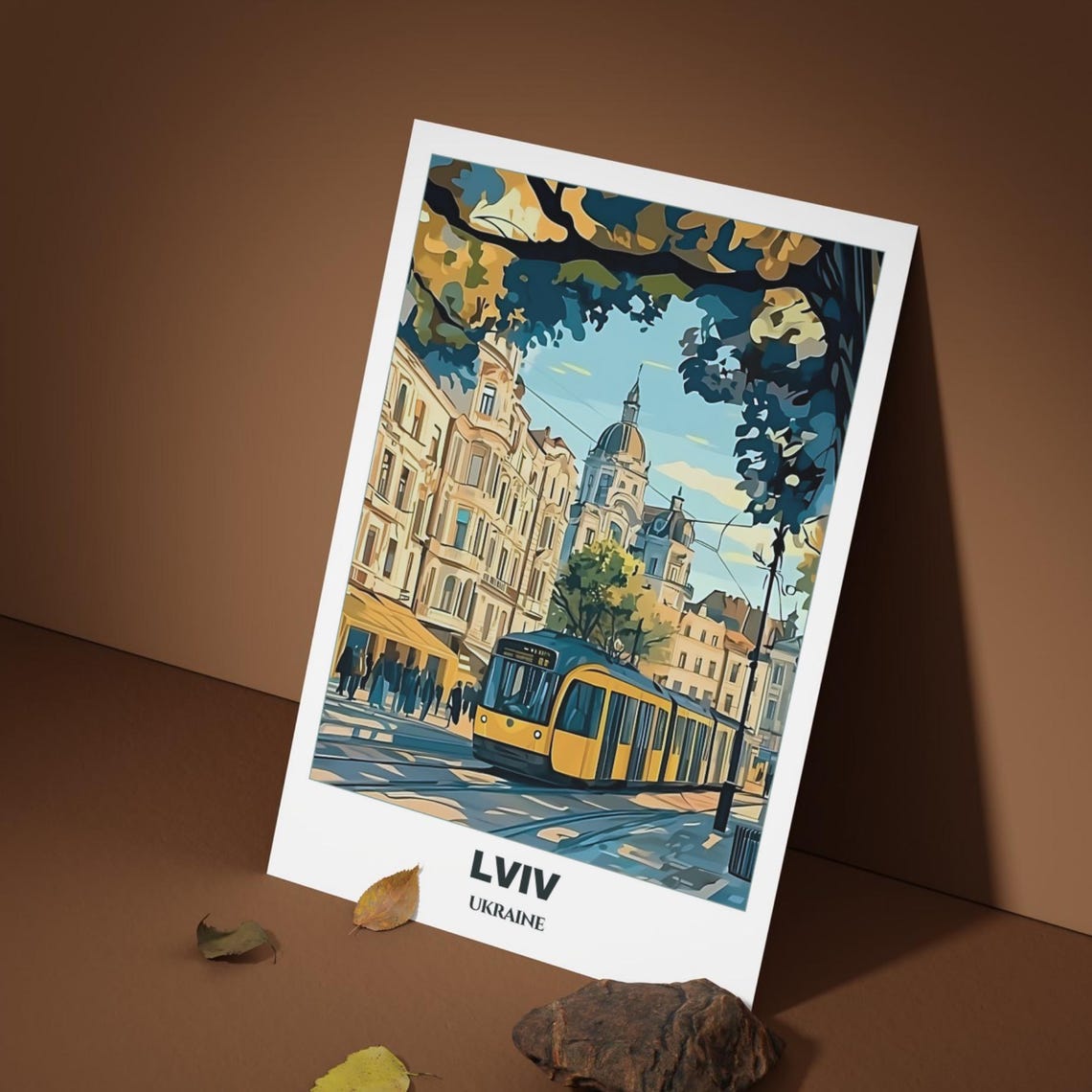 Lviv Travel Poster Ukraine Travel Poster Cityscape Painting Print Wall Art Lviv Home Decor Lviv Illustration Ukraine - Image 3