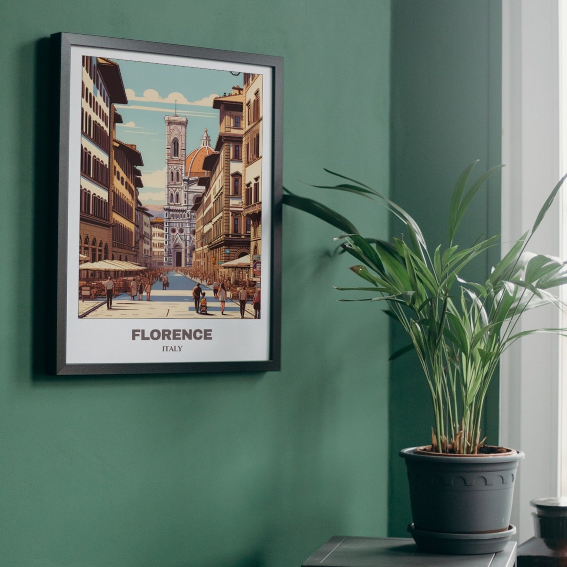 Florence Travel Poster Italy Travel Poster Cityscape Painting Print Wall Art Travel Wall Art Room Decor Florence Trip - Image 5