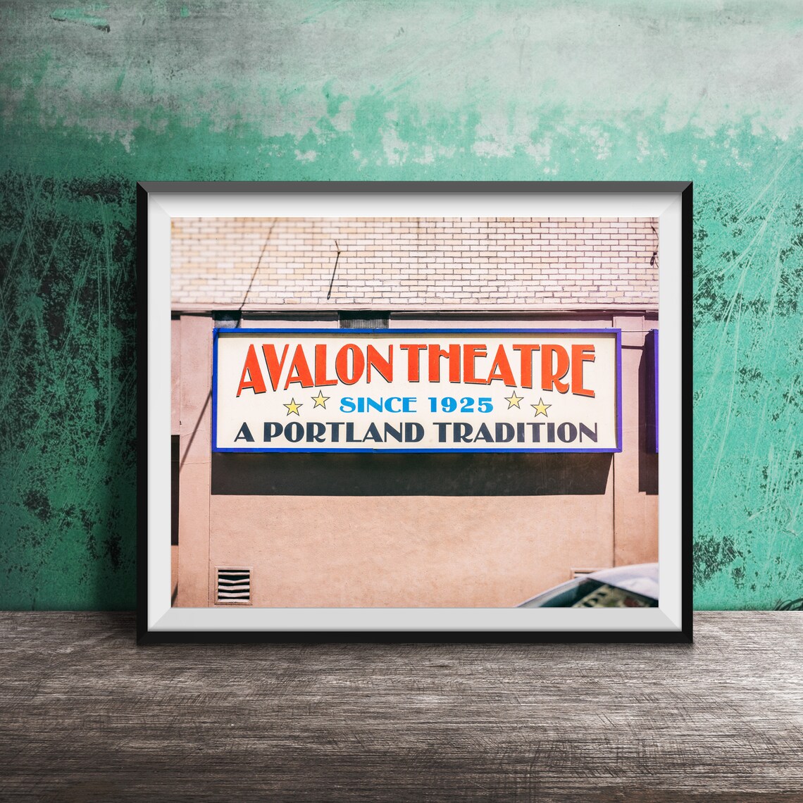Avalon Theatre Since 1925 Portland Marquee Sign Photography Poster