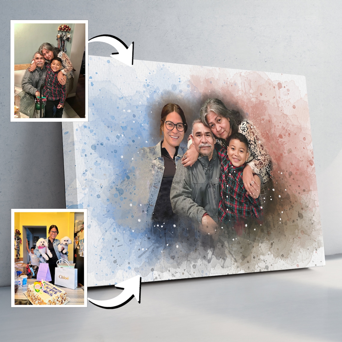 Personalized Memorial Photo Collage Wall Art Print - Image 3
