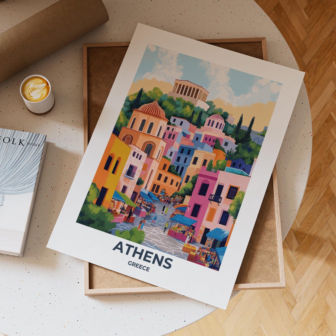 Athens Travel Poster Athens Poster Athens Travel Print Athens City Print Travel Print Travel Poster Athens Wall Decor Greece Poster 001 - Image 3