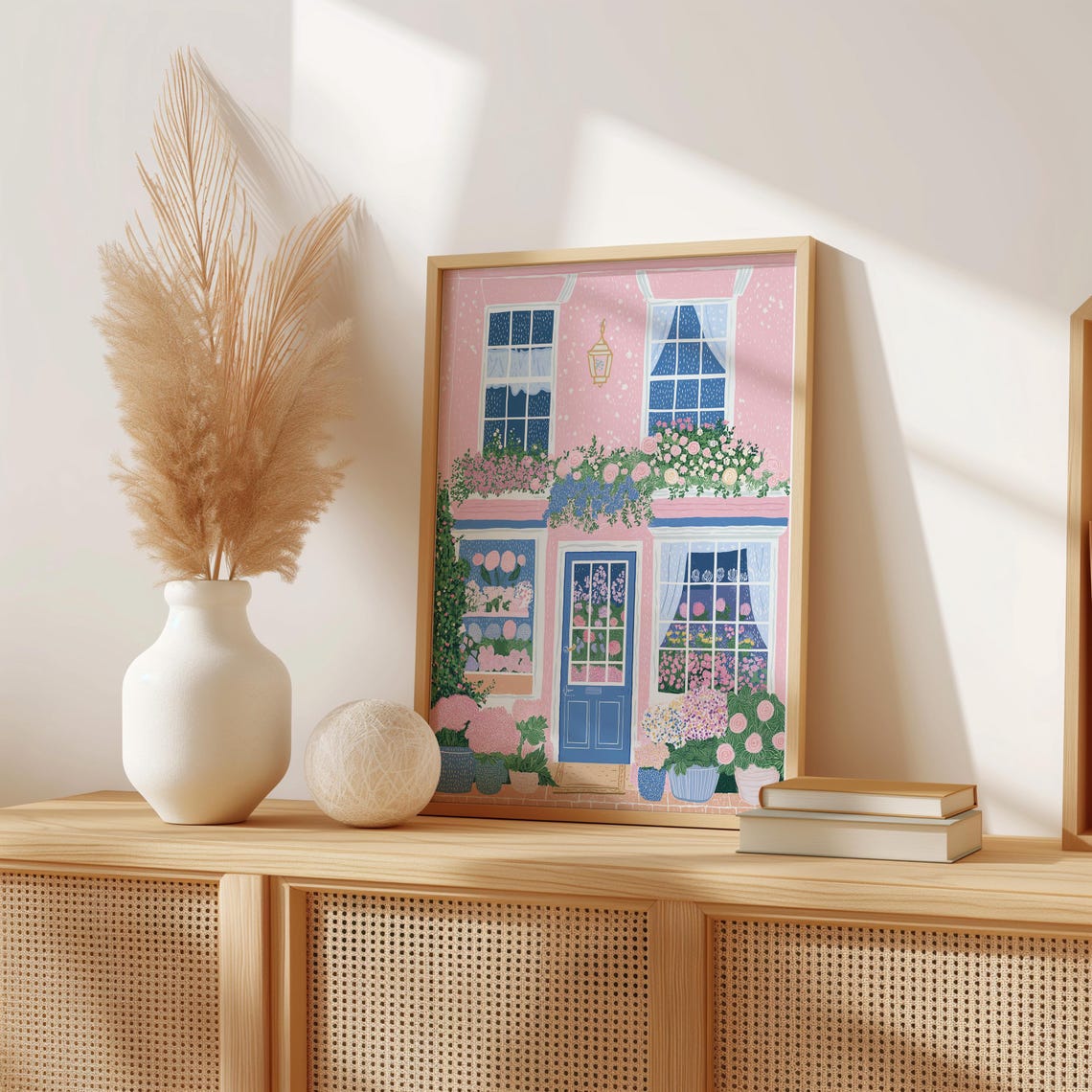 Flower Shop Print Florist Print Garden Shop Flower Market Print Flower Shop Floral Pink Wall Art Spring Wall Art Floral Wall Art 31 - Image 2