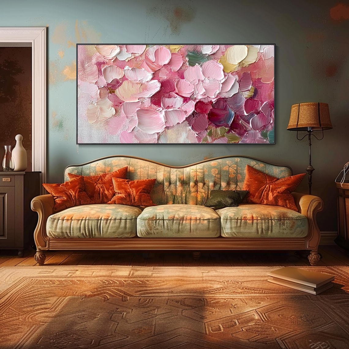 Modern Abstract Floral Art Print, Wabi Sabi Style - Image 3