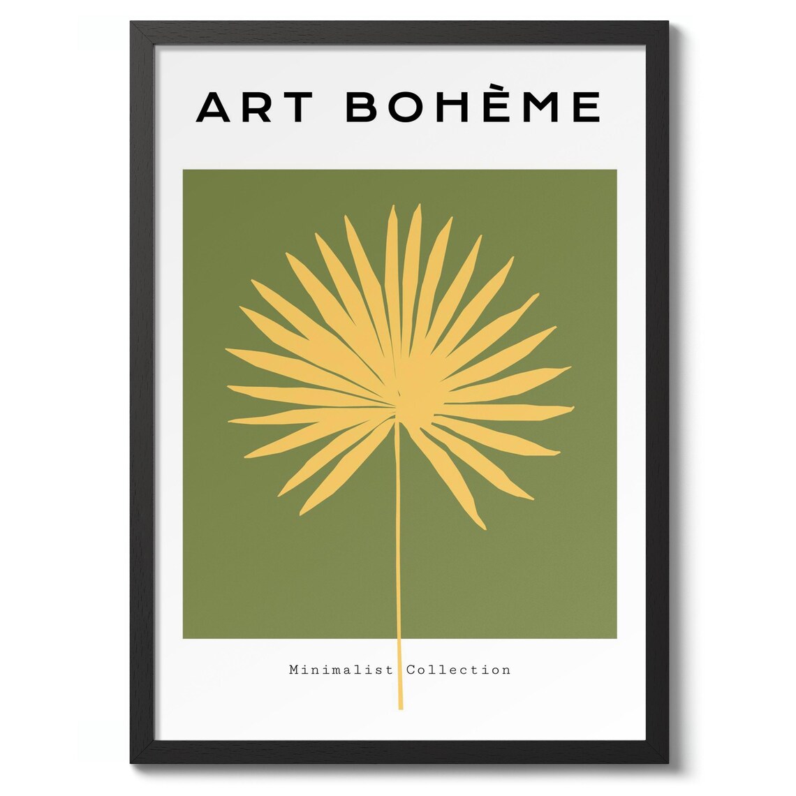 Art Boheme Boho Palm Leaf Print Poster Wall Decor Gift