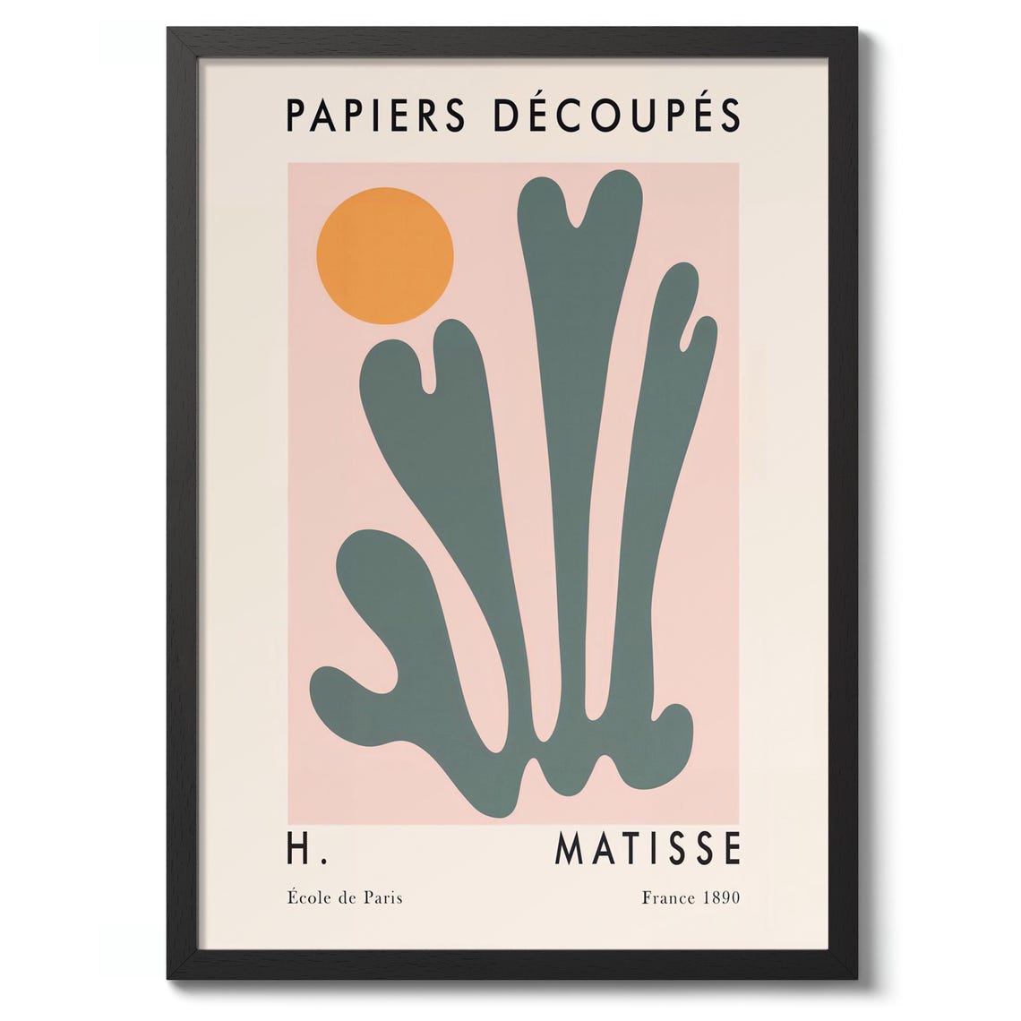 Henri Matisse Papiers Decoupes Abstract Cut Out Collage Art Poster