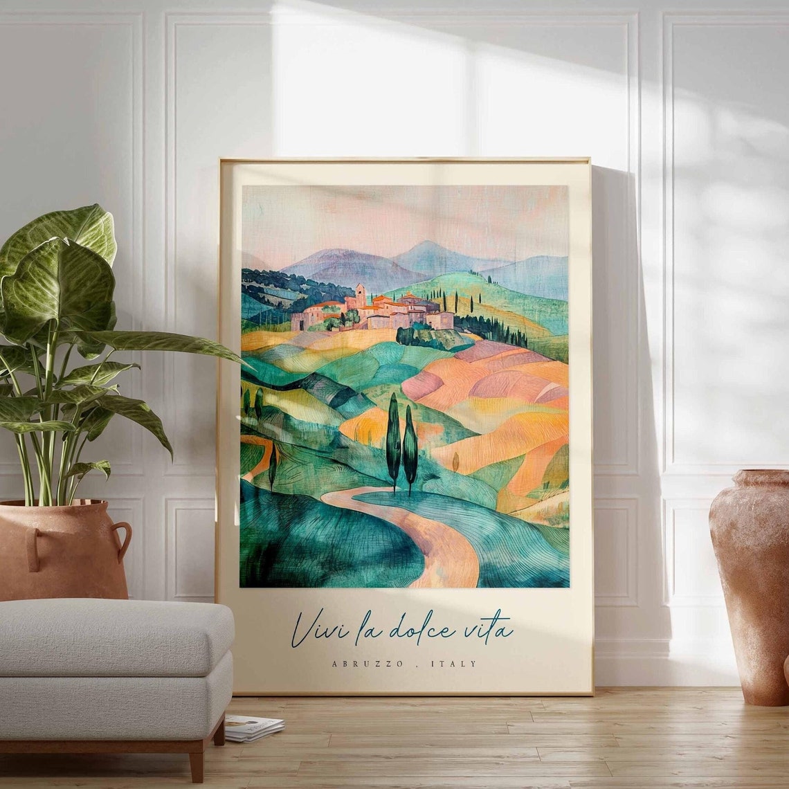 Abruzzo Poster Italian Travel Print Abruzzo Travel Art Abruzzo Wall Art Italy Art Italy Travel Decor Italian Travel Gift - Image 3