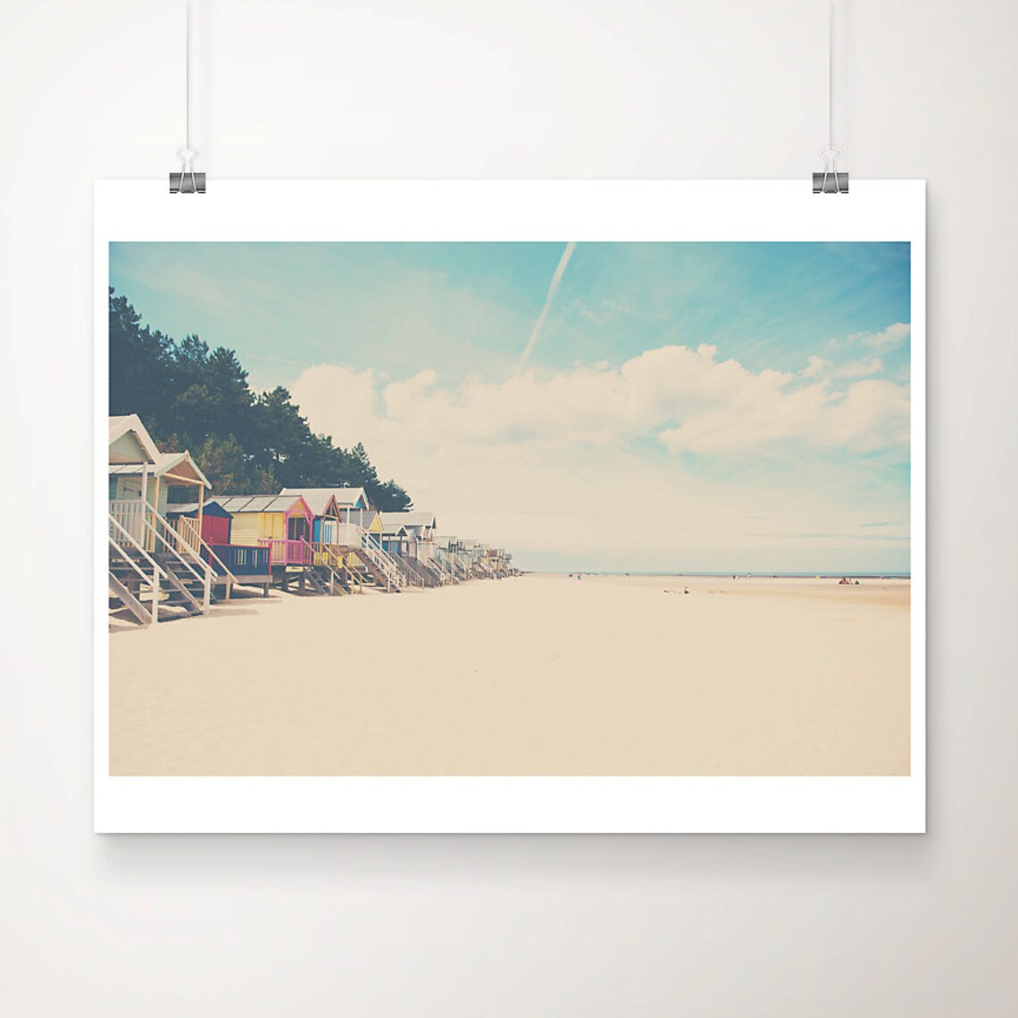 Wells Next The Sea Beach Hut Travel Poster