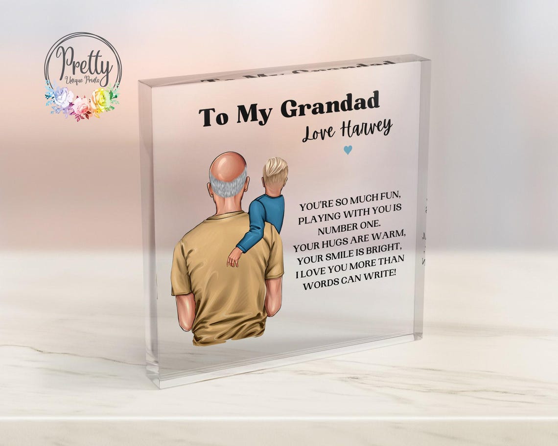 Personalised Grandad Gifts Grandad Christmas Gifts Grandpa Fathers Day Gift Gramps Birthday Gift Grandad Gifts