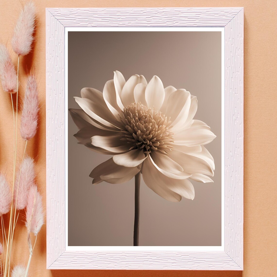 Minimalist Floral Nursery Wall Art Bundle, Daisy