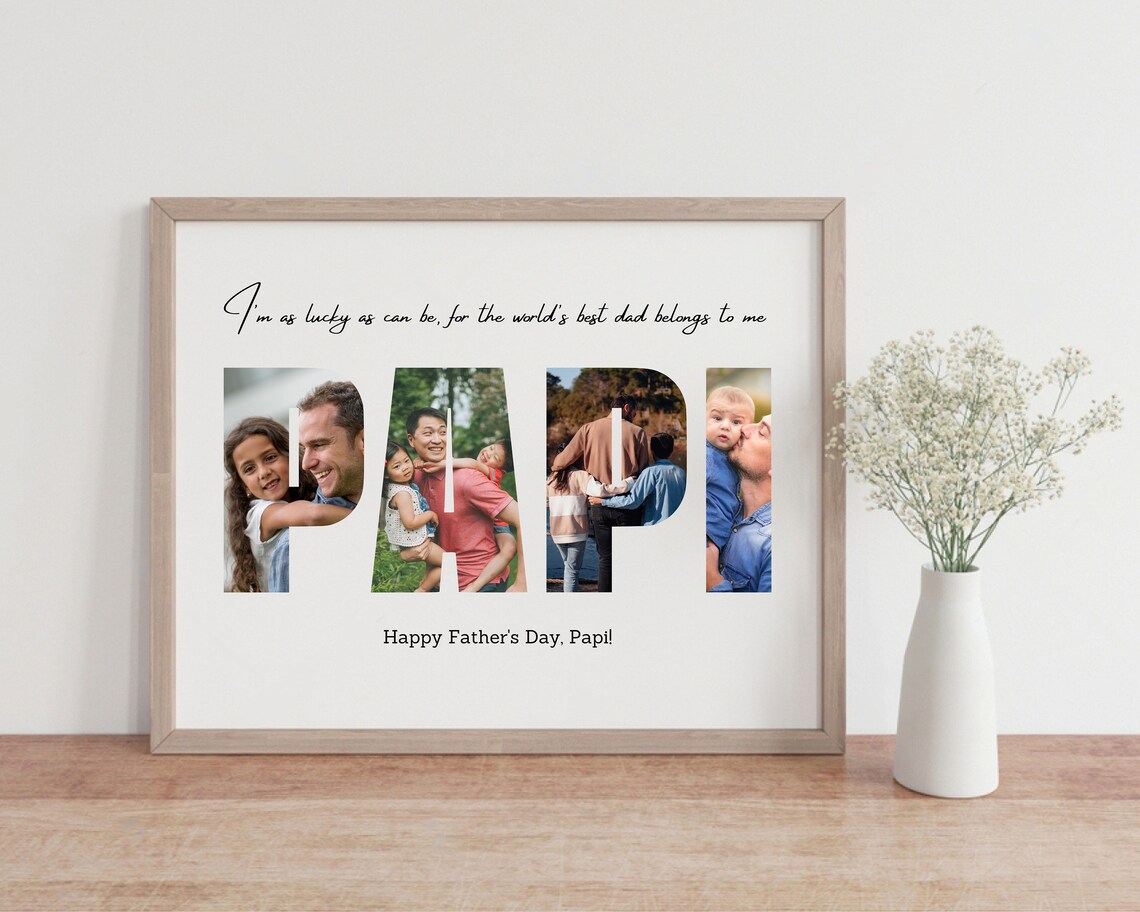 Personalized Papi Photo Collage, Gift for Daddy - Image 2