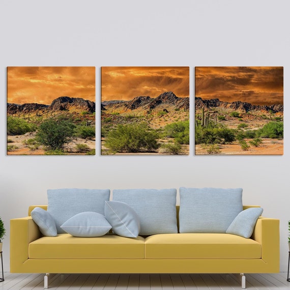 New Mexico Mountains Landscape Wall Art Print Beautiful Panorama Home Decor Print Cloud Sky Wall Decor Desert Landscape Wall Art