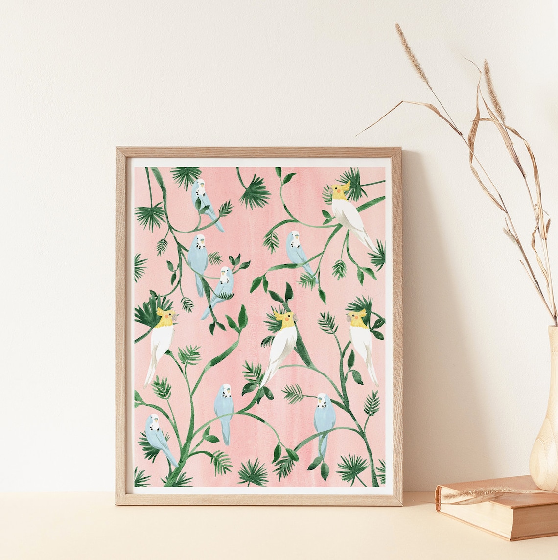 Jungle Birds by Sabina Fenn, Tropical Art Print - Image 2
