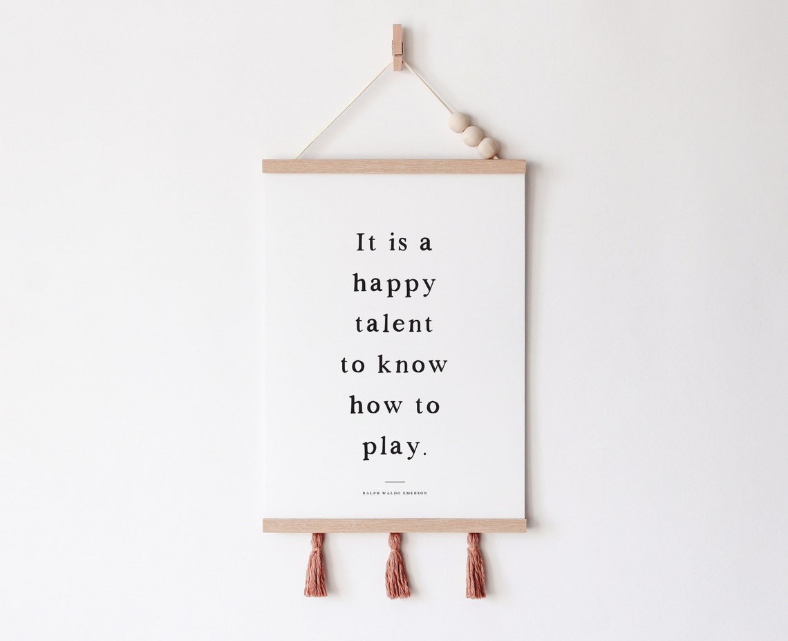 The Happy Talent To Know How To Play Ralph Waldo Emerson Poster - Image 2