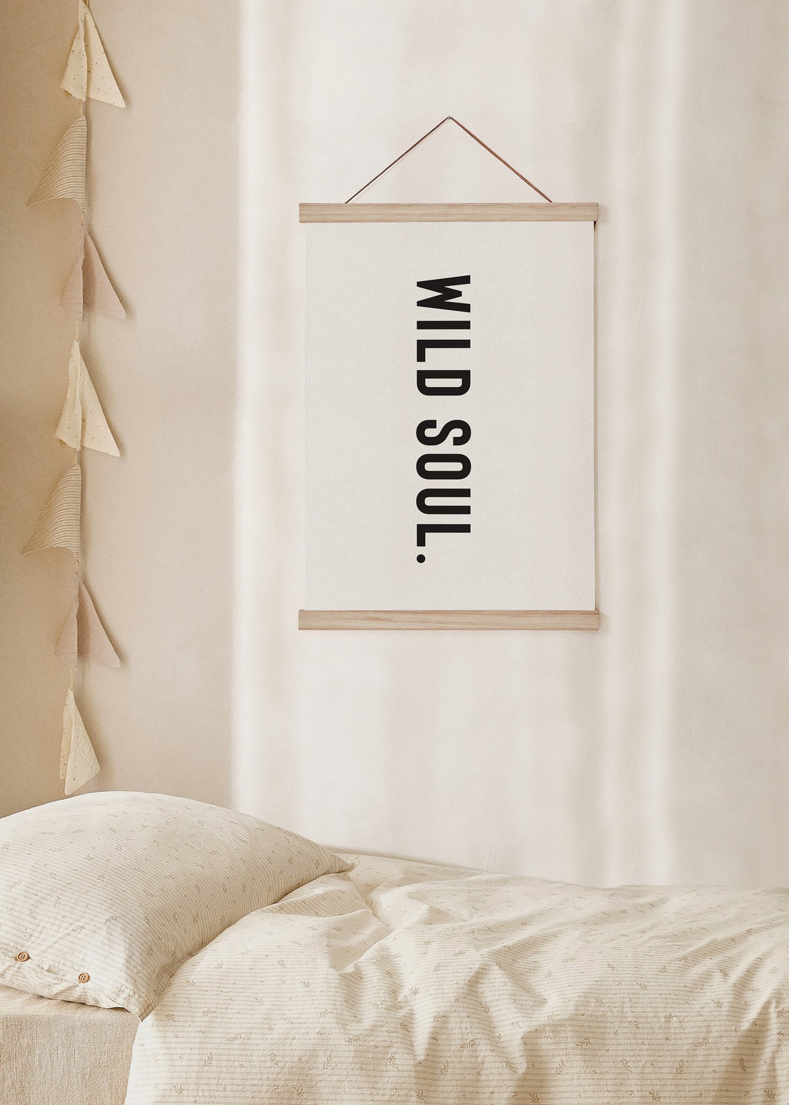 Wild Soul Minimalist Black and White Vertical Typography Poster - Image 2