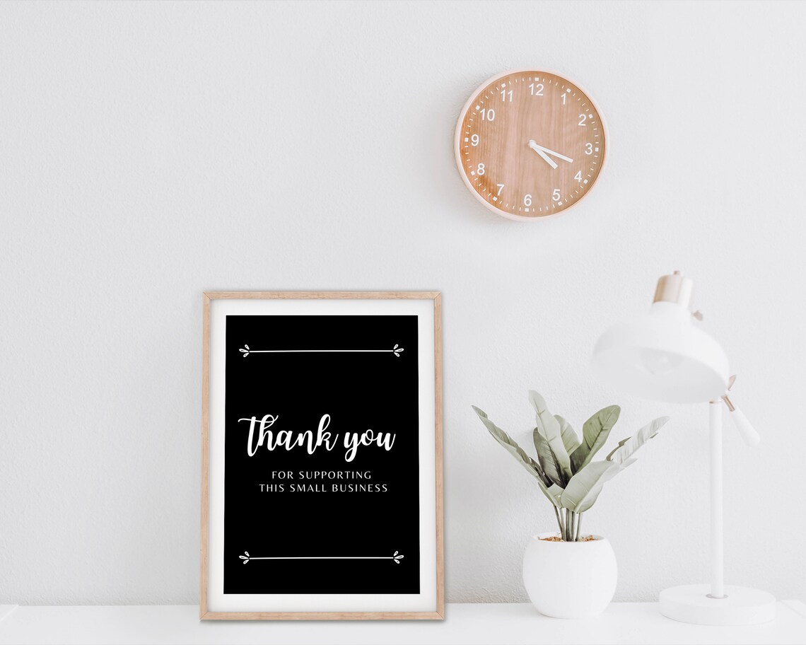 Thank You For Supporting This Small Business Sign - Image 2