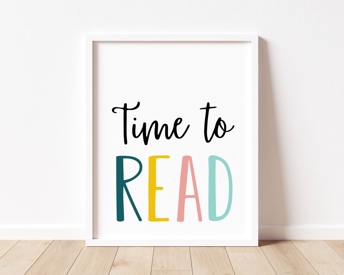 Time To Read Classroom Reading Corner Poster Print - Image 4