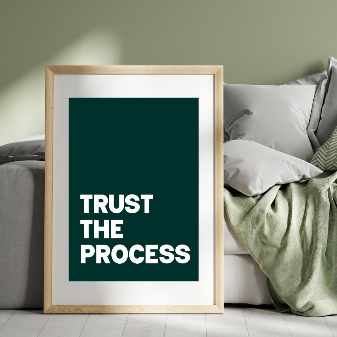 Trust The Process Quote, Motivational Art Print - Image 2