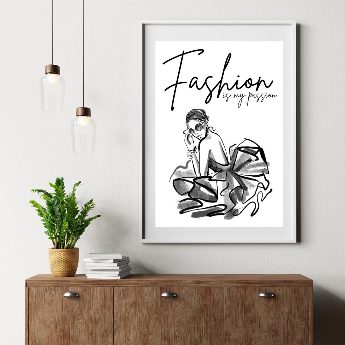 Fashion Is My Passion Motivational Quote Poster - Image 3