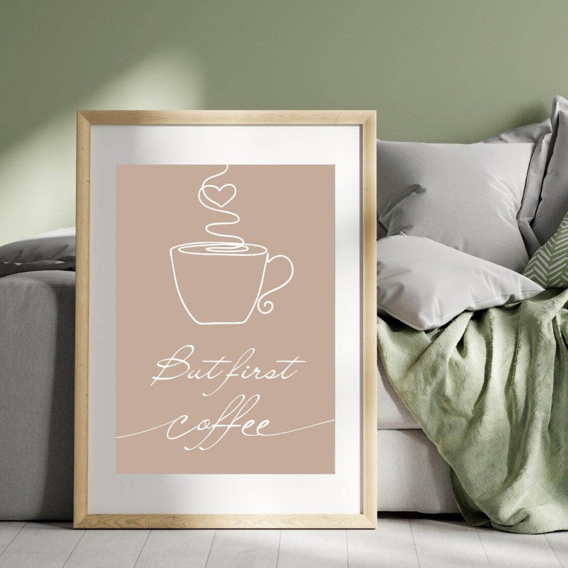 But First Coffee Quote, Motivational Wall Art - Image 2
