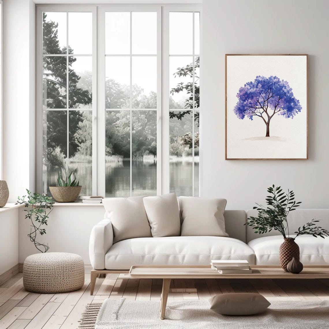 Jacaranda Tree In Bloom Premium Print - Image 3