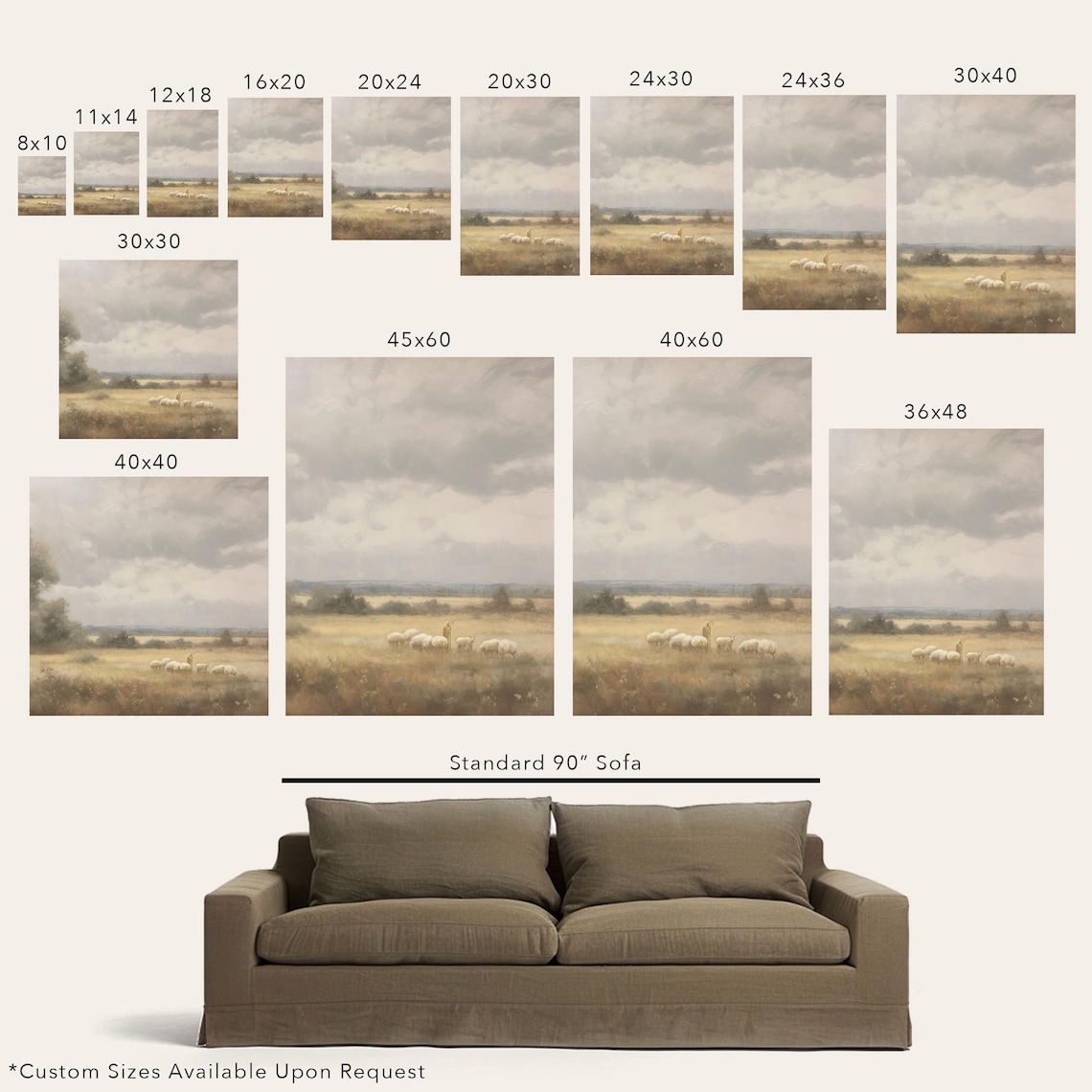The Lord Is My Shepherd, Jesus in a Landscape Art Print - Image 2