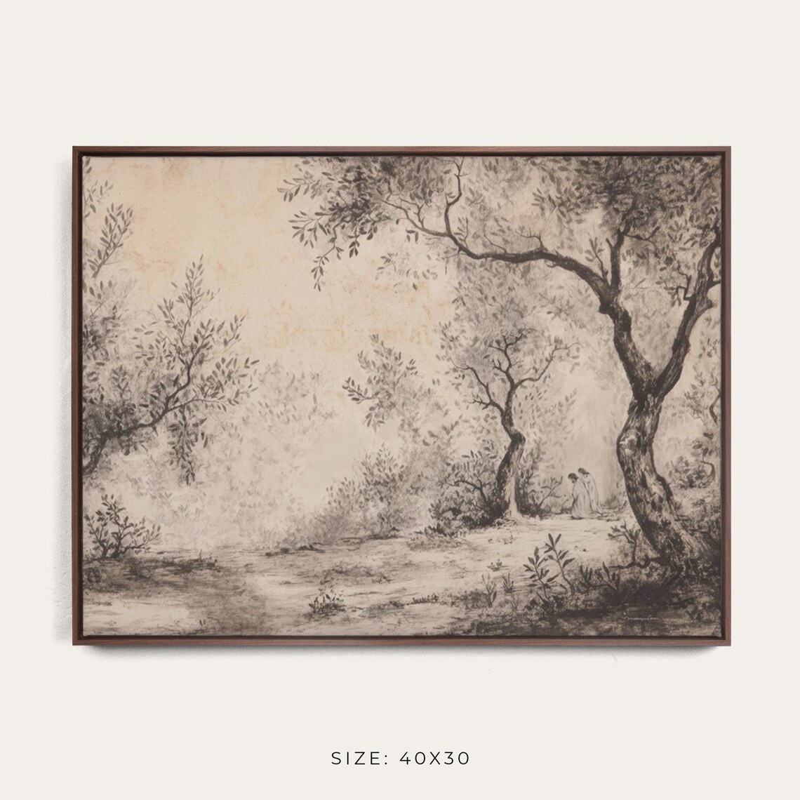 Jesus In The Garden Of Gethsemane Art Print - Image 3
