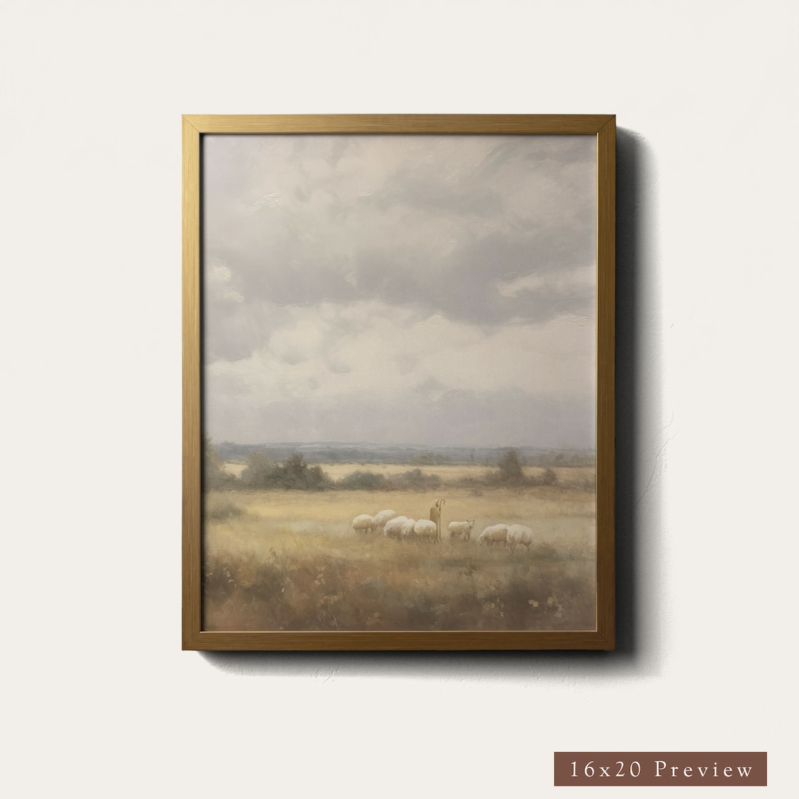 The Lord Is My Shepherd, Jesus Leaves 99 Art Print - Image 5