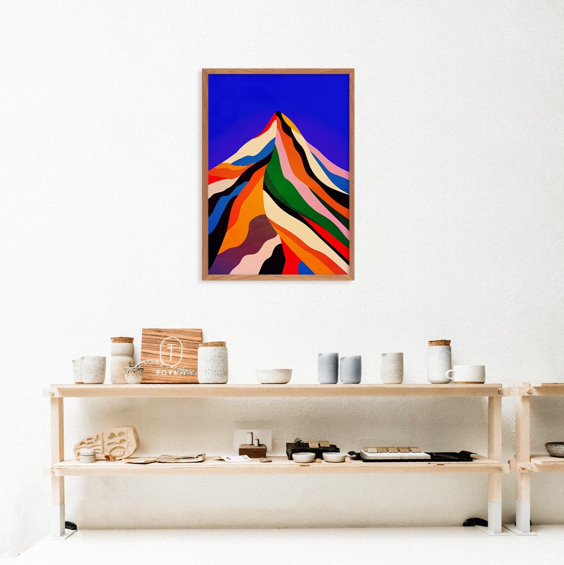 Sugar Mountain Landscape Art Print, Blue Sky - Image 3