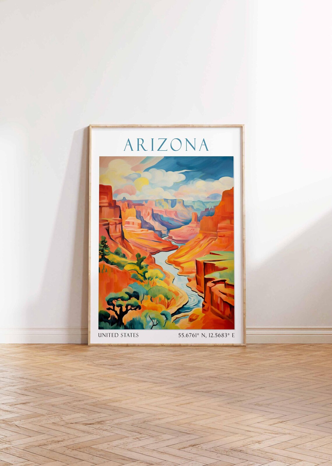 Arizona Grand Canyon River Desert Red Rock Canyon Vista Poster - Image 4