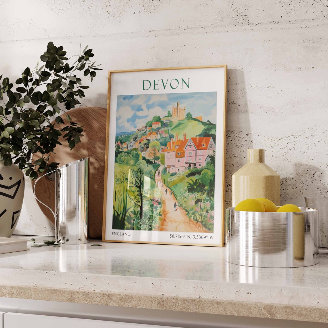 Devon Travel Poster - Image 2