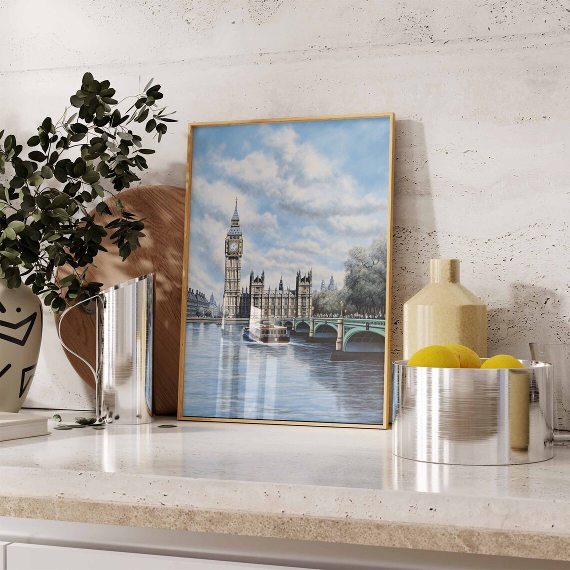 London Travel Poster Vintage Wall Art Big Ben Print Big Ben Photo Vintage London Print England Art - Image 2