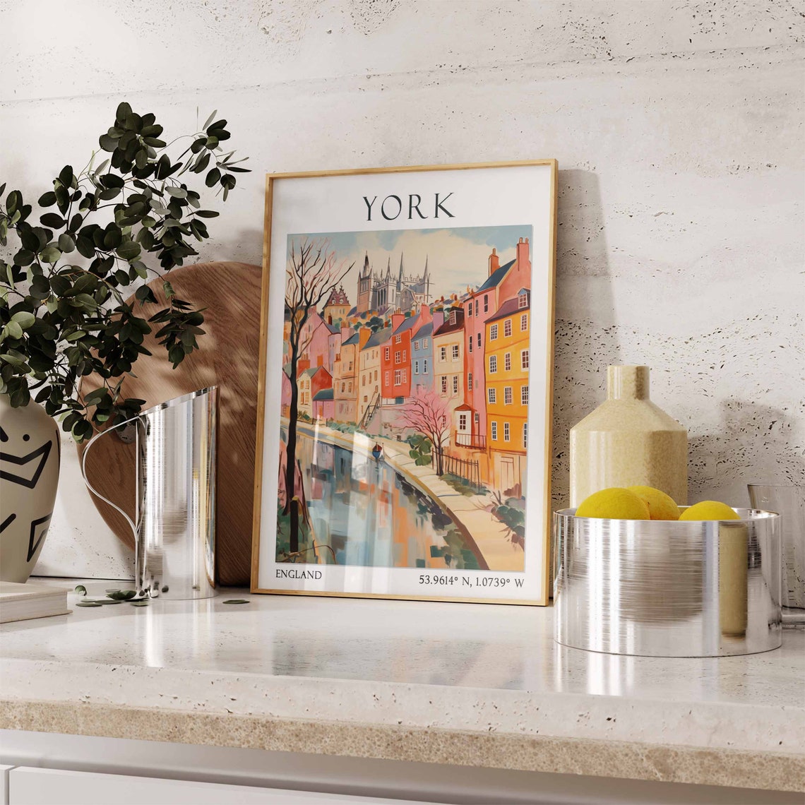 York Travel Print York Travel Poster England Wall Art United Kingdom Travel Decor York Travel Gift York Art Print British Wall Art - Image 3