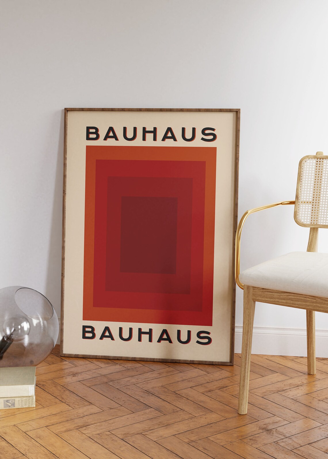 Bauhaus Retro Geometric Poster, Mid-Century Modern - Image 3