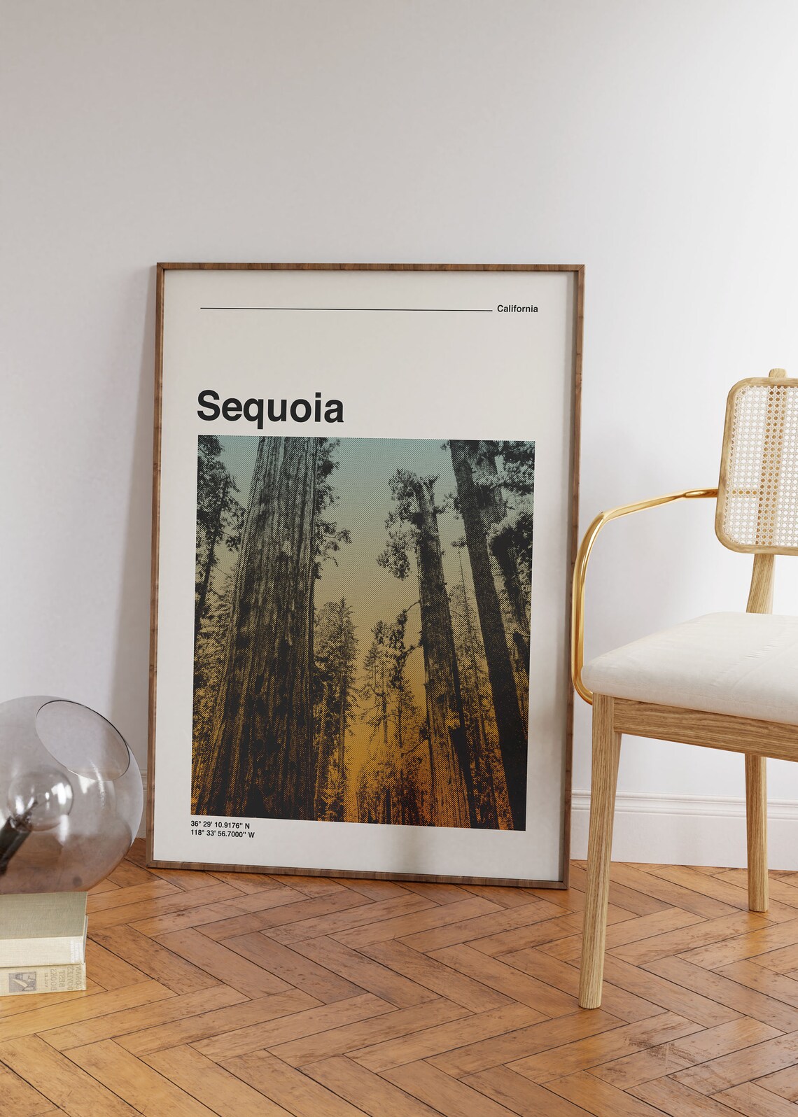 Sequoia National Park Retro Travel Poster, Mid-Century - Image 3