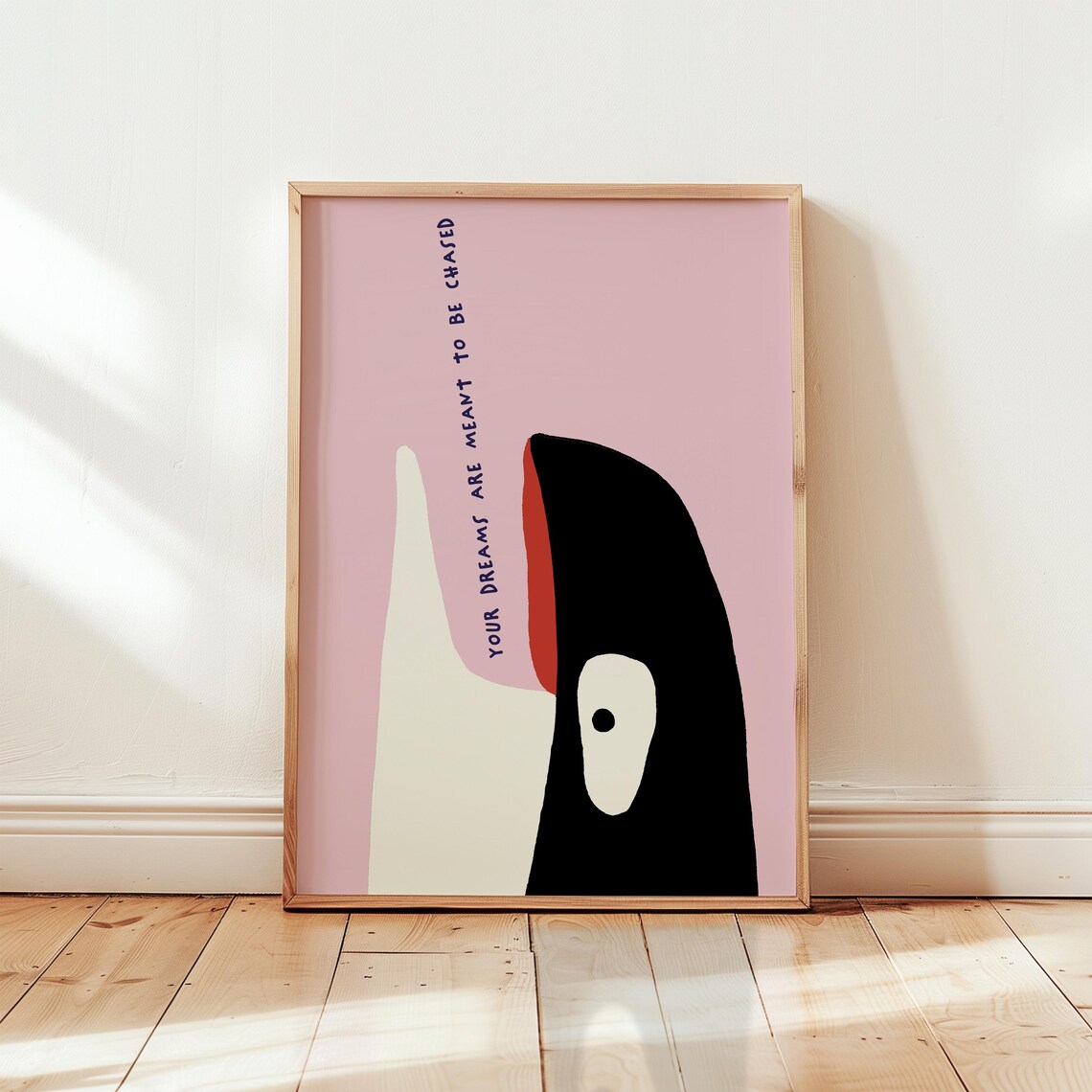Whale Dream Big Motivational Art Print, Nursery Decor