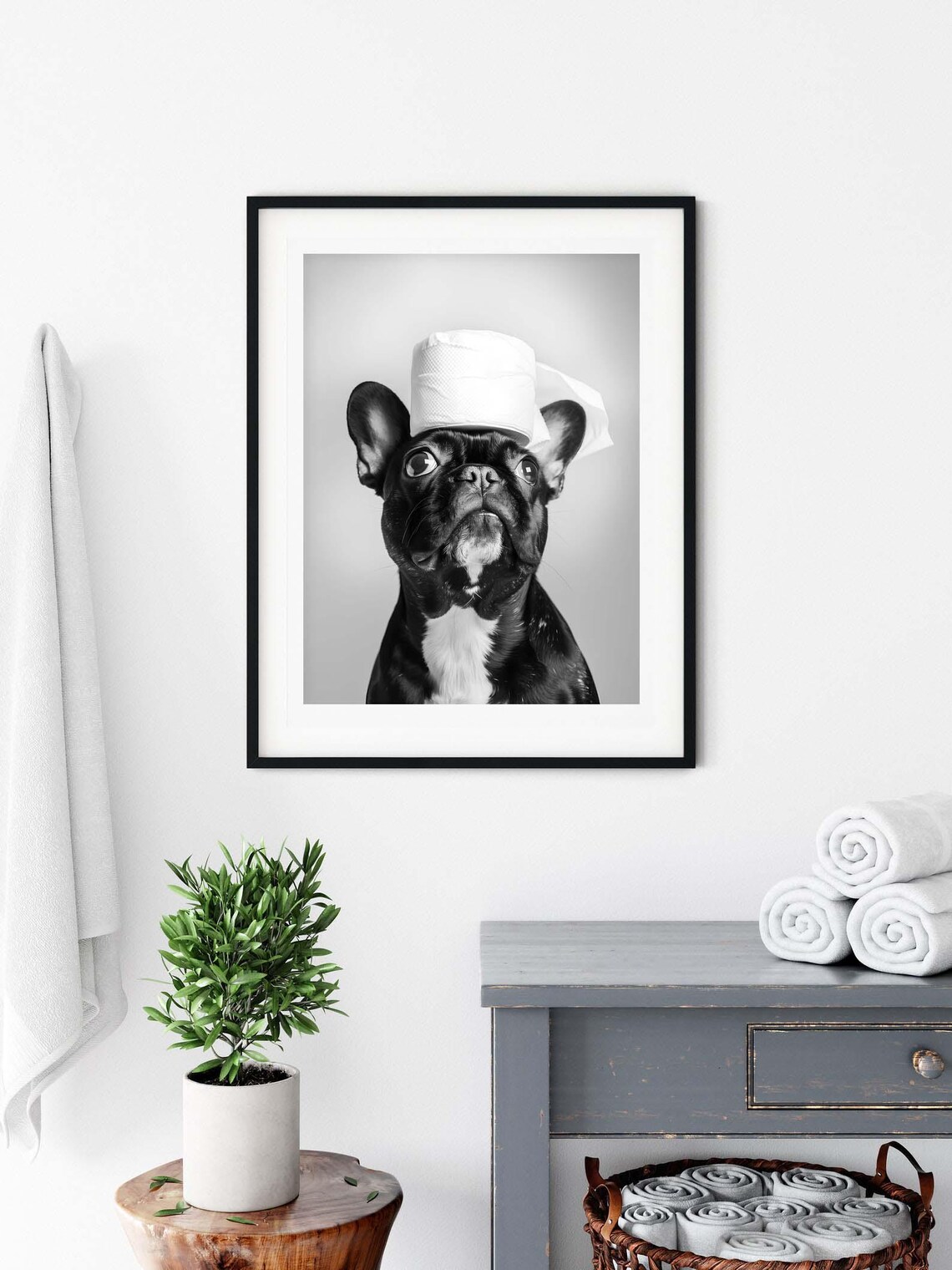 French Bulldog Funny Pet Portrait Art Print - Image 3