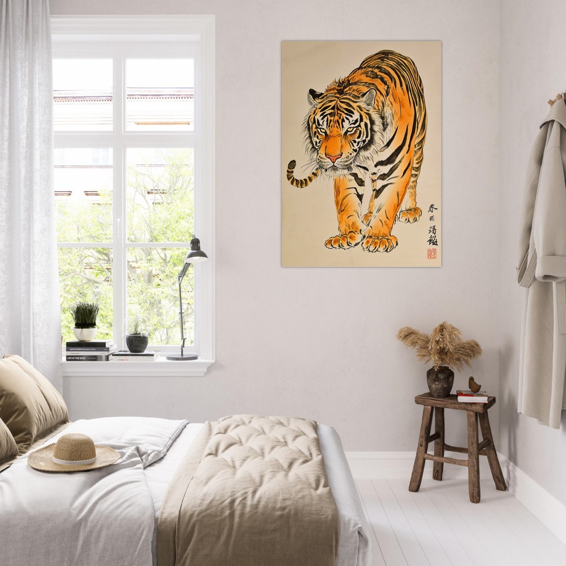 Traditional Japanese Tiger Woodblock Print Vintage Inspired Art Print For Lovers Of Asian Culture - Image 7