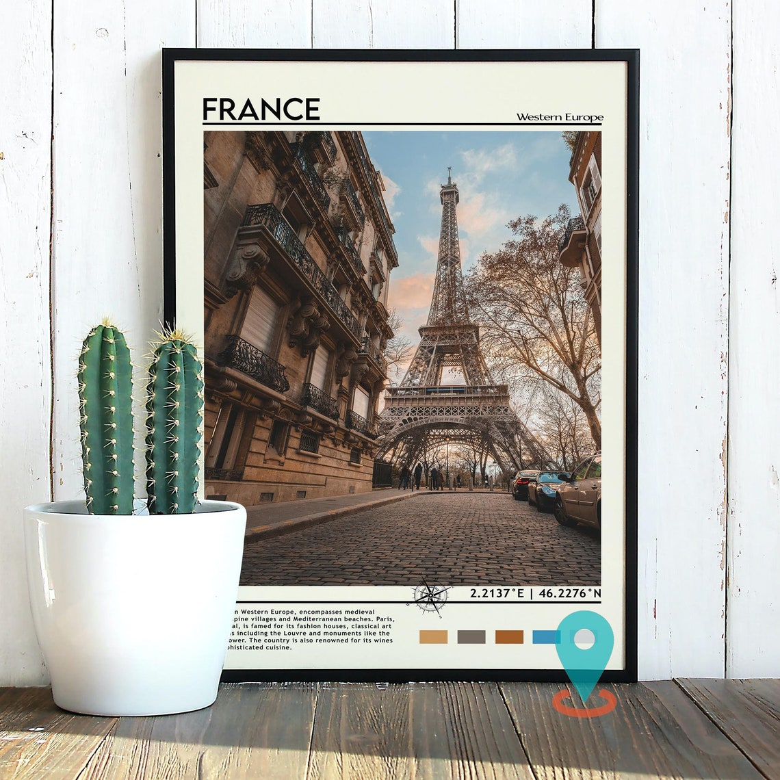 France Print Vintage Poster France Wall Art France Poster France Photo France Poster Print France Wall Dcor - Image 4