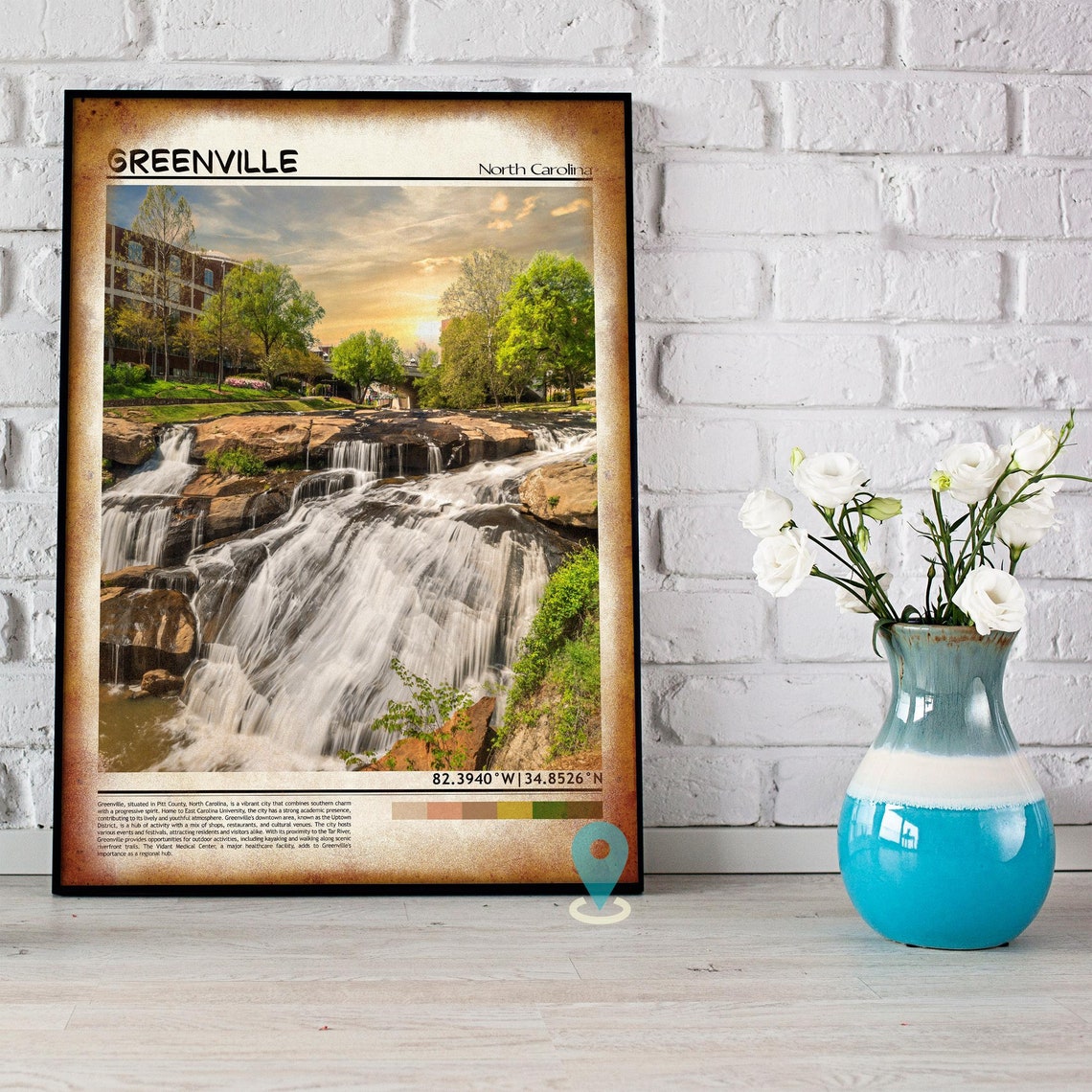 Greenville Art Greenville Artwork Greenville Map Greenville Photo Greenville Poster Greenville Print Greenville South Carolina Art - Image 5