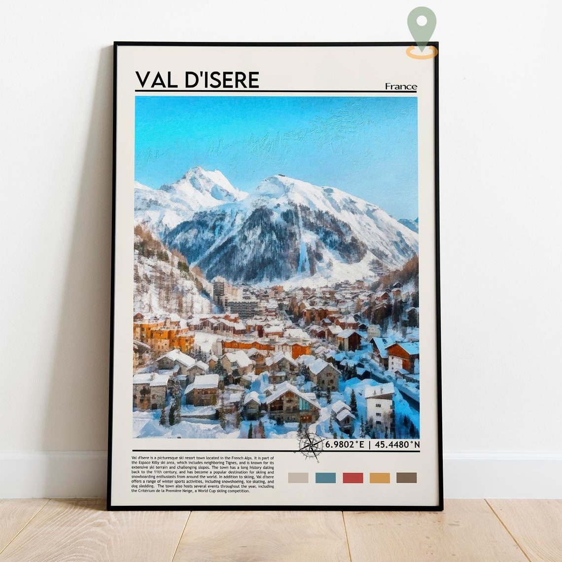 Val Disre Print Val Disre Art Val Disre Poster Val Disre Photo Val Disre France Val Disre Painting Val Disre Ski Resort - Image 5