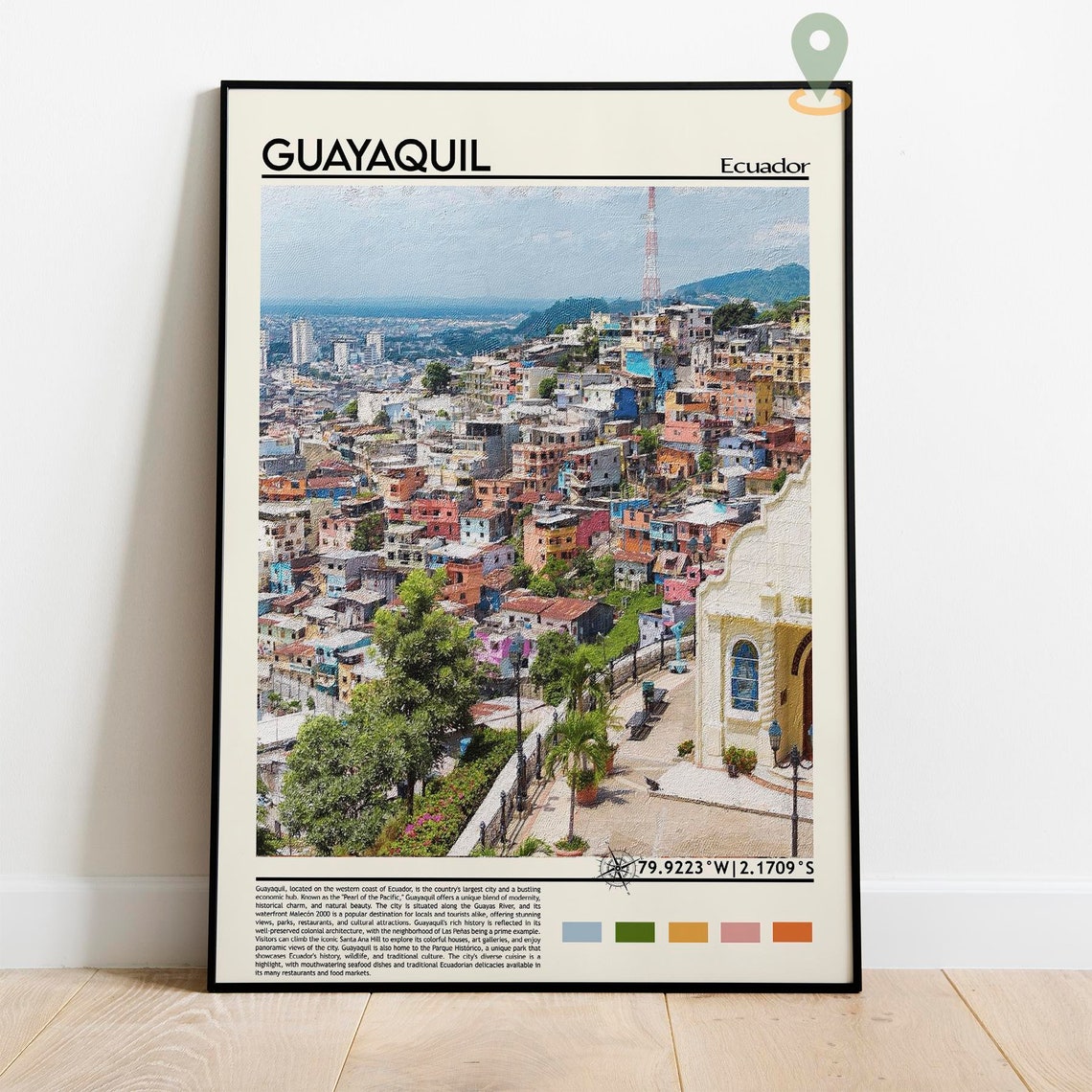 Guayaquil Poster Print Guayaquil Wall Art Guayaquil Poster Guayaquil Photo Santiago De Guayaquil Wall Decor Ecuador Poster Guayas - Image 2