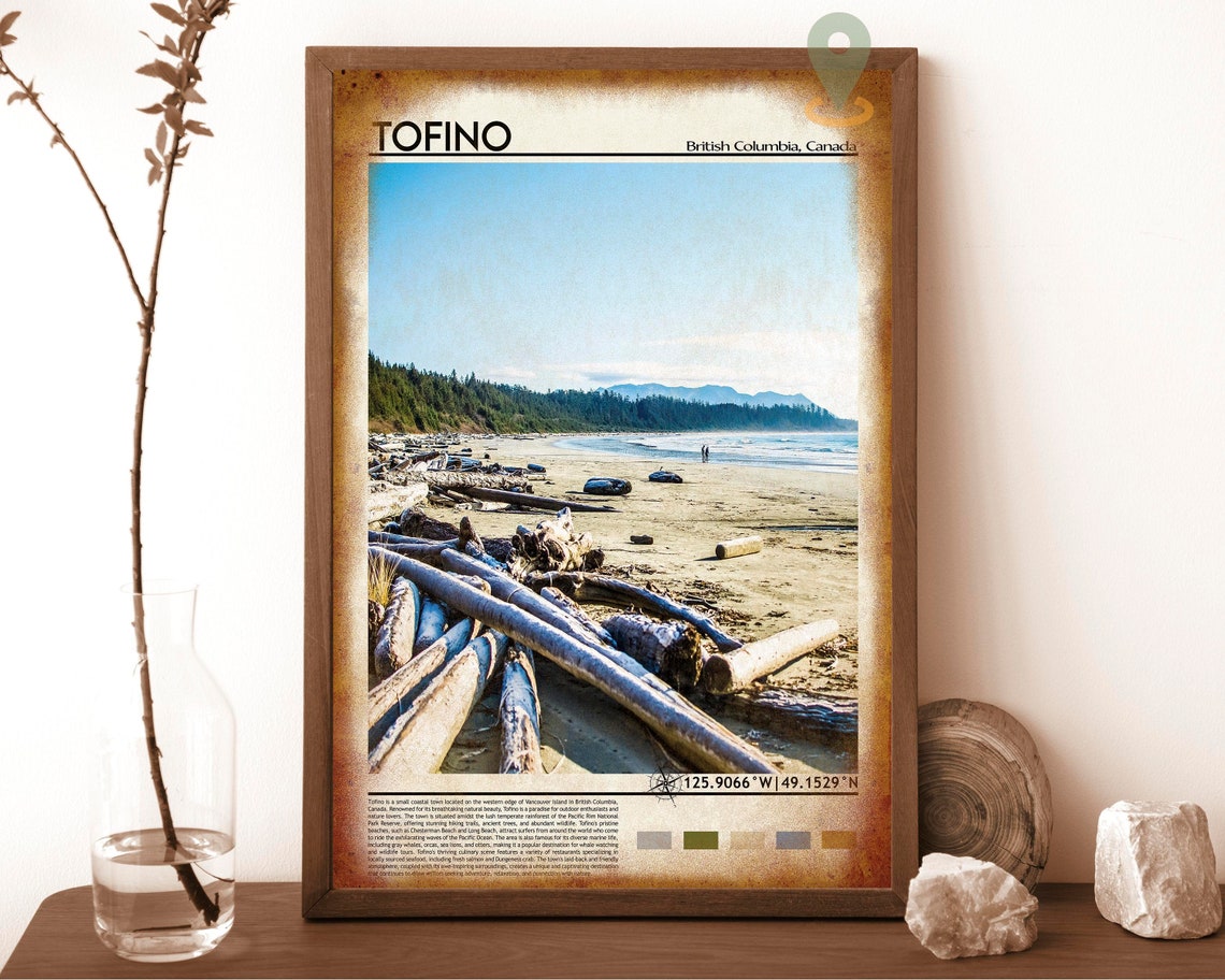 Tofino Print Tofino Poster Tofino Wall Art Tofino Travel Tofino Art Print Tofino Artwork Tofino Photo Tofino Canada Print Tofino Art - Image 6