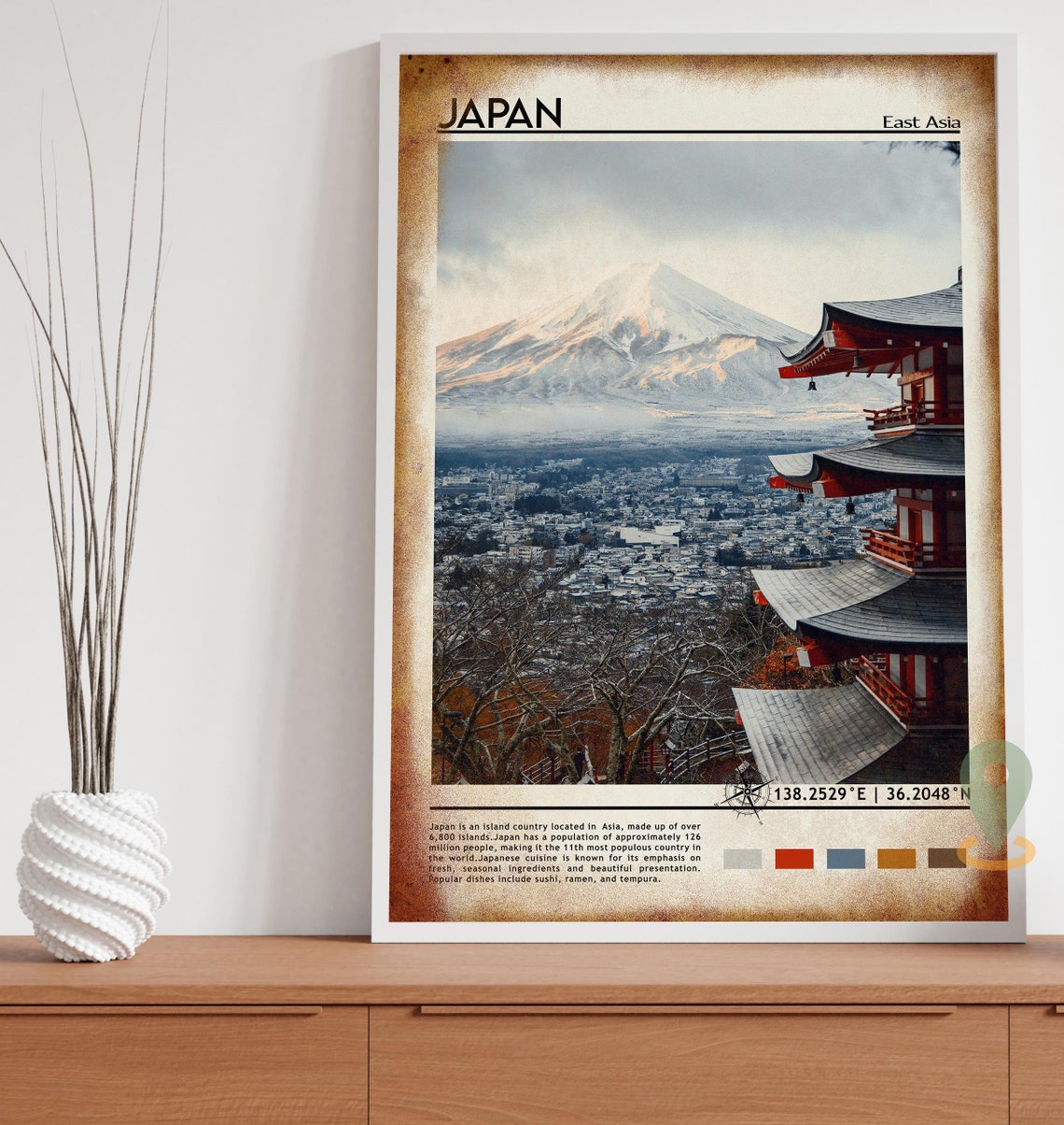 Japan Print Japan Art Japan Poster Japan Photo Japan Poster Print Japan Painting Tokyo Travel Poster Tokyo Print Japan Wall Art - Image 5