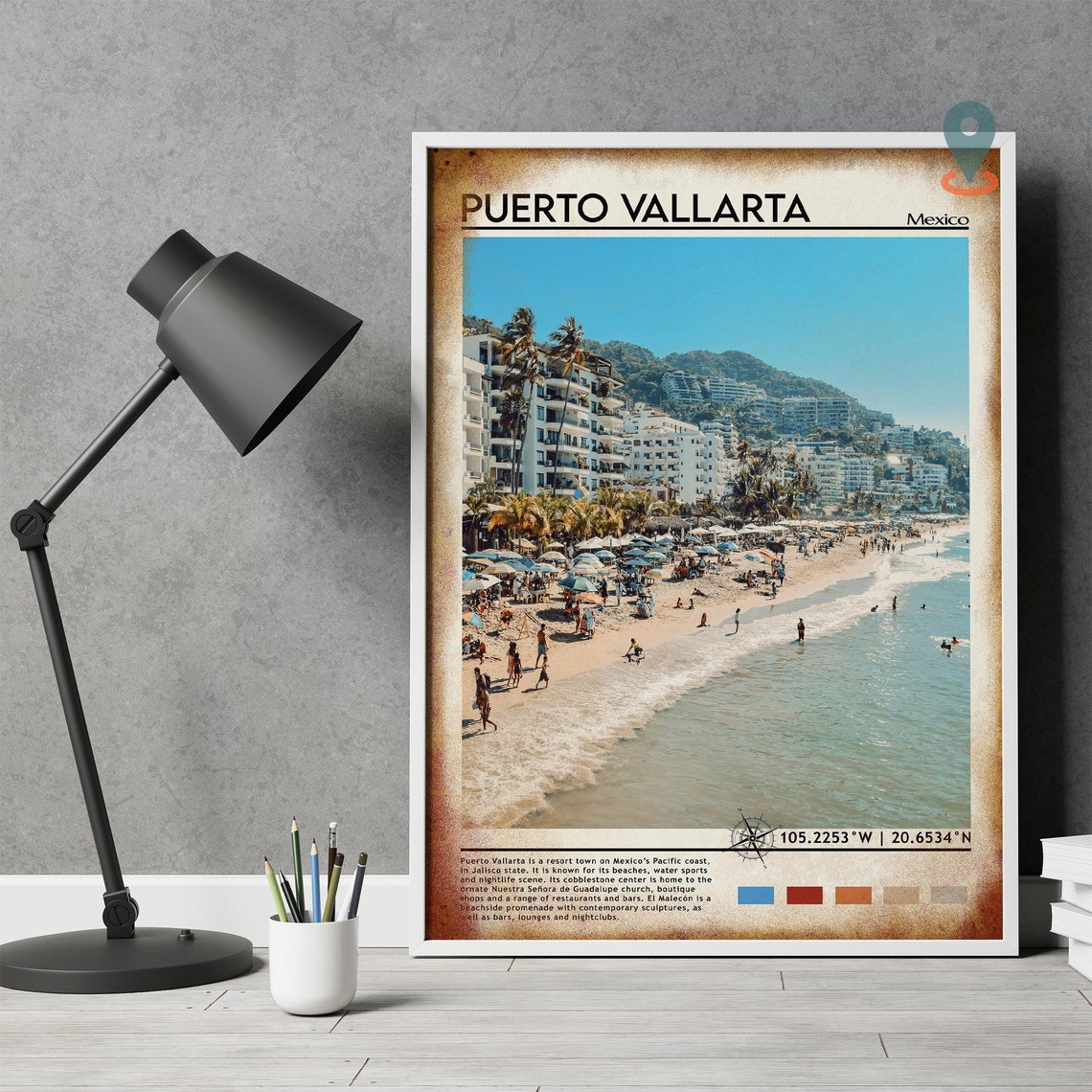 Puerto Vallarta Print Vintage Poster Puerto Vallarta Art Puerto Vallarta Poster Puerto Vallarta Photo Mexico Poster Travel Gift - Image 5