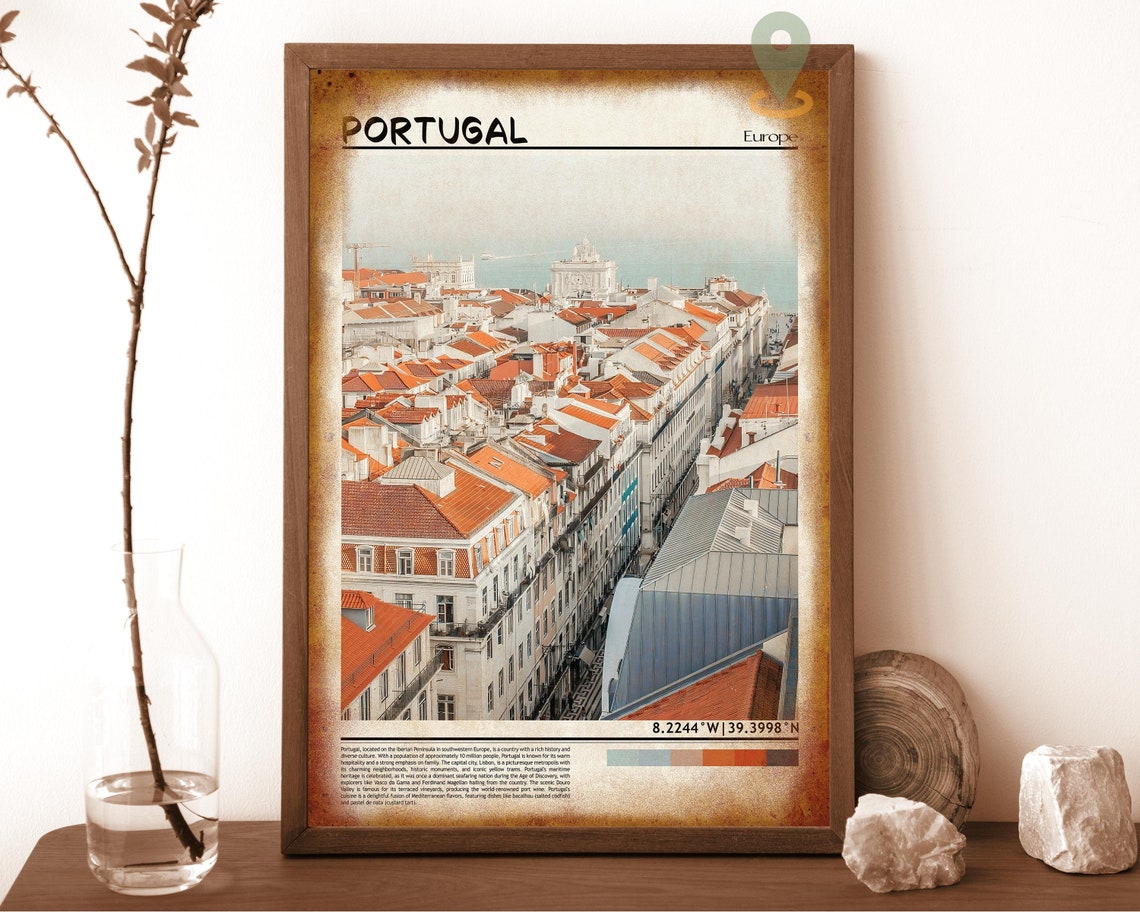 Portugal Print Portugal Wall Art Portugal Poster Portugal Photo Portugal Poster Print Portugal Wall Dcor Portugal Travel Poster - Image 6