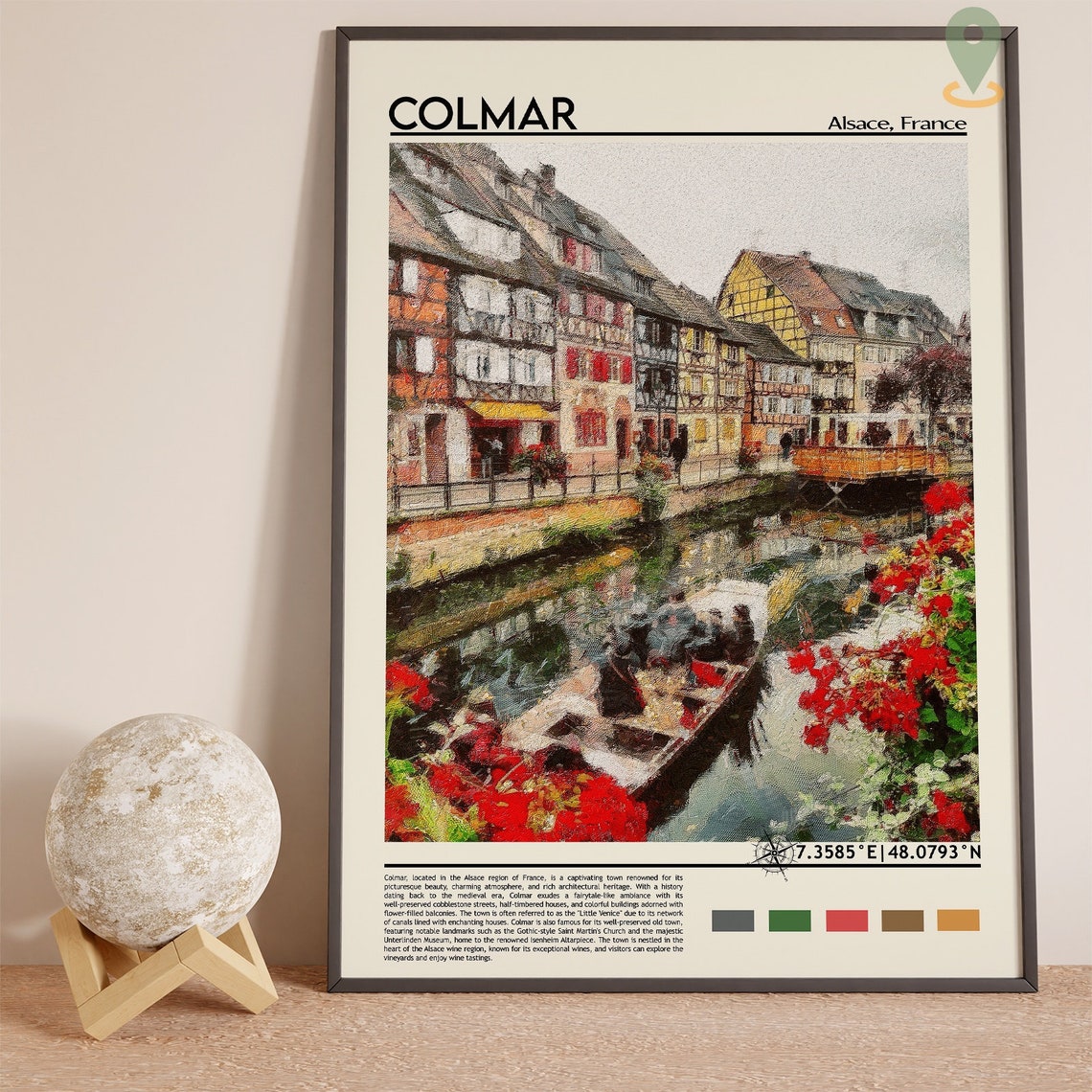 Colmar Print Colmar Poster Colmar Wall Art Colmar Travel Print Colmar Art Colmar Artwork Colmar Photo France Print Colmar Painting - Image 3